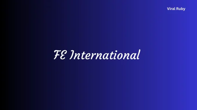 feinternational com What Does FE International Do and How Does FE International Work?